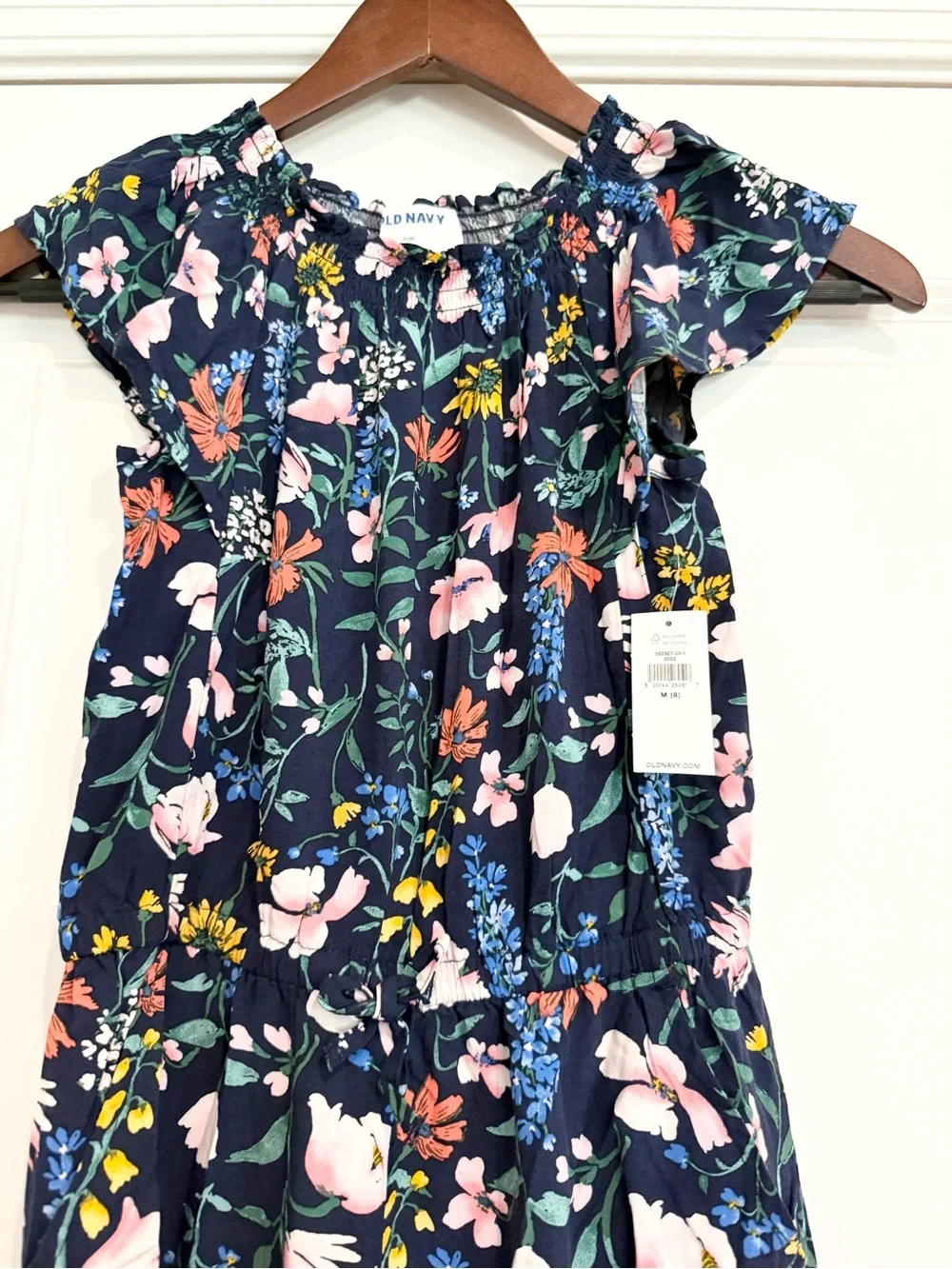 NWT Girls Old Navy Navy Floral Jumpsuit